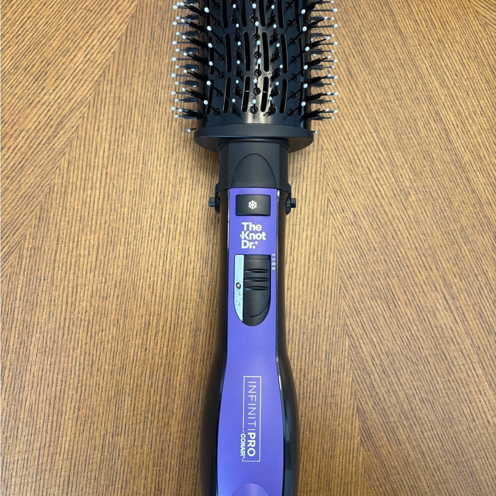The Knot Dr. Purple Hair Dryer Brush